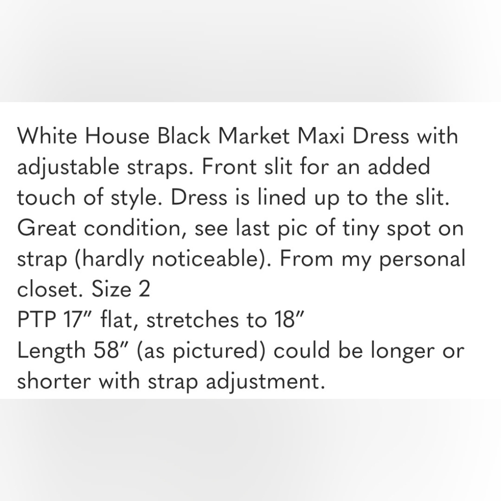 WHBM Navy and White Maxi Dress - Picture 8 of 8